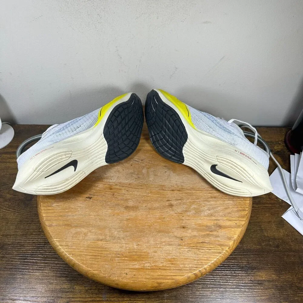 Nike ZoomX Vaporfly NEXT% 2 White Yellow Strike Women's Size 7.5 Shoe DM9056-100